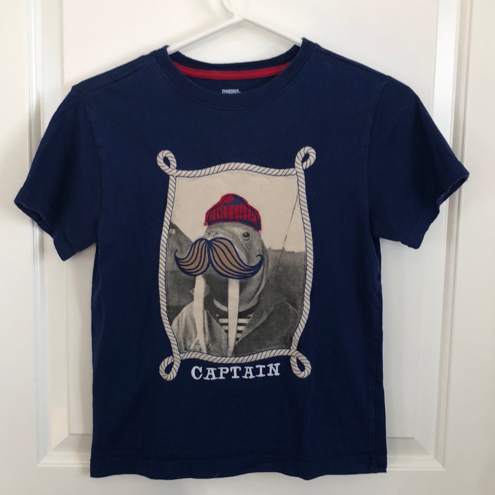 Gymboree embroidered graphic cotton T-shirt size 8